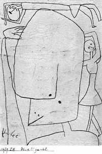 "tænker for meget" - af Paul Klee